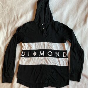 Diamond Black and White Hoodie